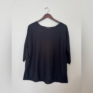 Peruvian Connection Cotton Black Top